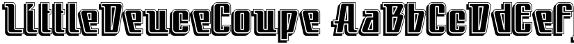 LittleDeuceCoupe font
