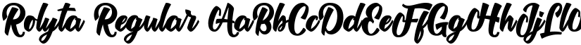 Rolyta Regular font