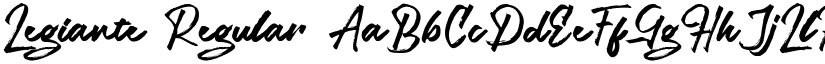 Legiante Regular font