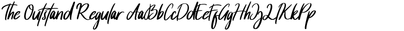 The Outstand Regular font