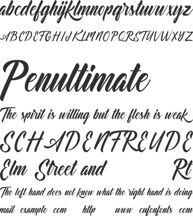 Dominick font preview