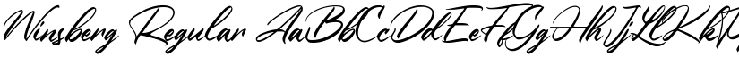 Winsberg Regular font