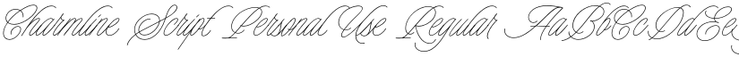 Charmline Script Personal Use font download