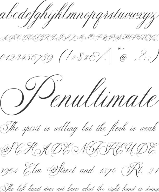 Glaston font preview