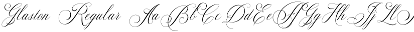 Glaston Regular font