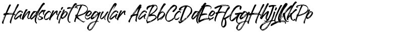 Handscript Regular font