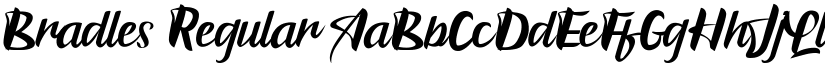 Bradles Regular font