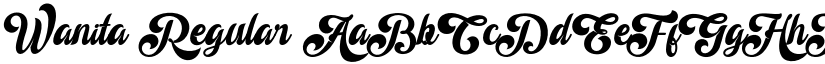 Wanita Regular font