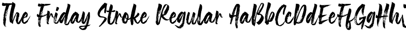 The Friday Stroke Regular font
