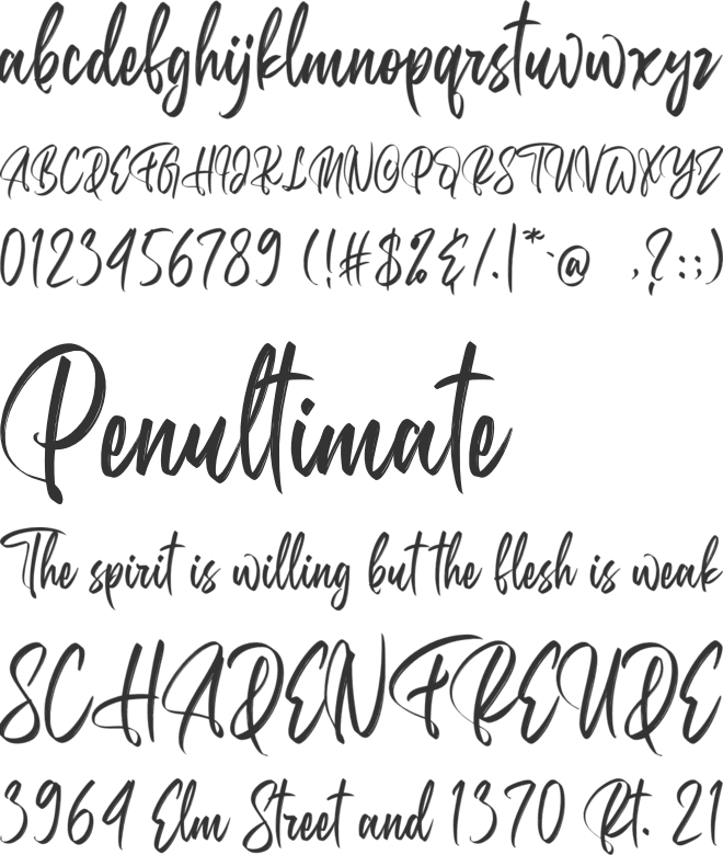 Belgedes font preview