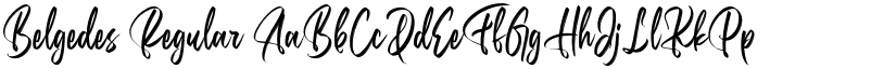 Belgedes Regular font