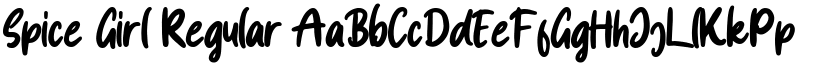 Spice Girl Regular font
