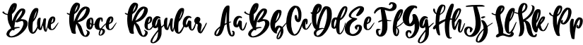 Blue Rose Regular font