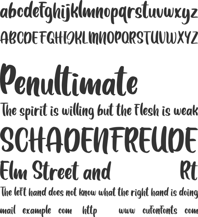 LEMONDAY font preview