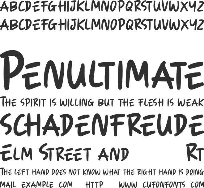 KIDEPARK font preview