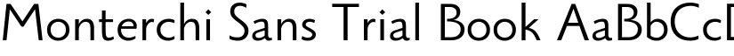 Monterchi Sans Trial Book font