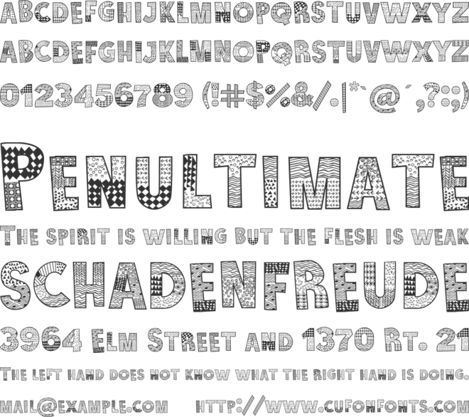 Karamuruh Turbo font preview