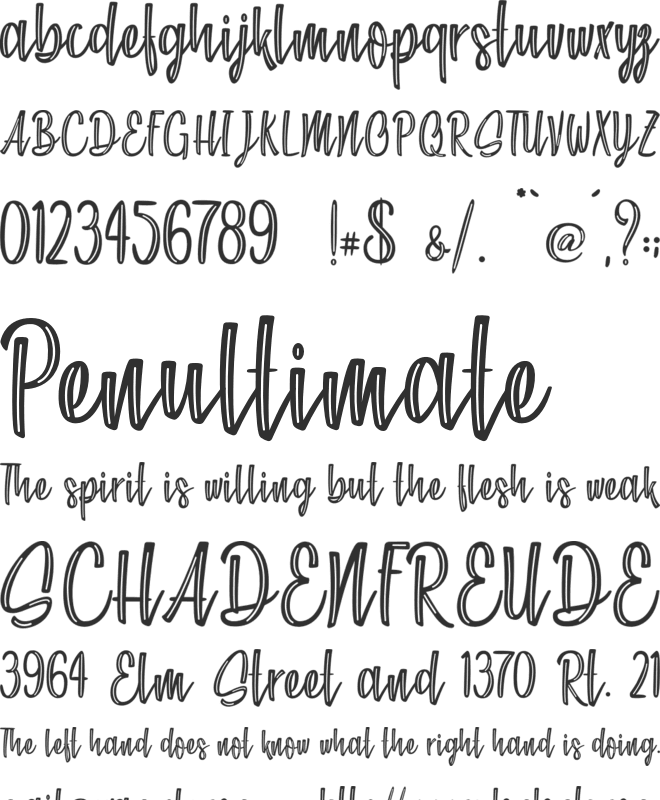 Chocolate Kids - Personal Use font preview