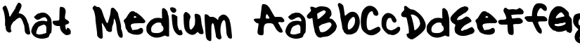 Kat Medium font