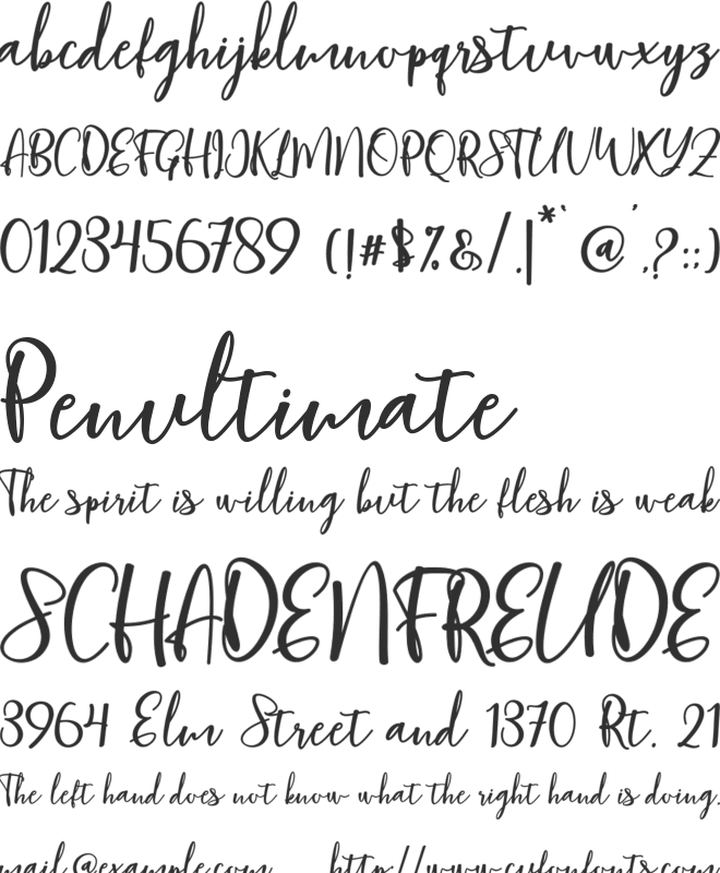 Blondy font preview