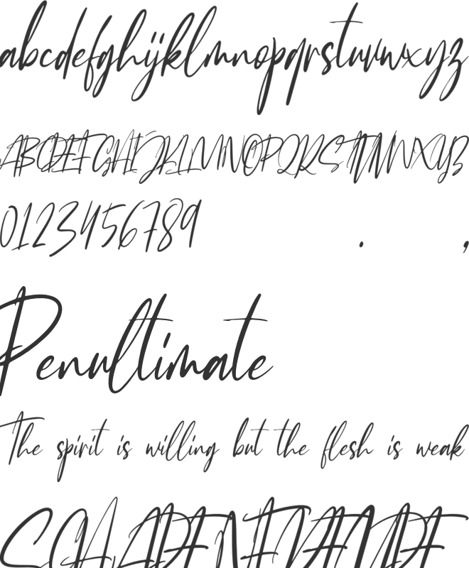 Josephine font preview