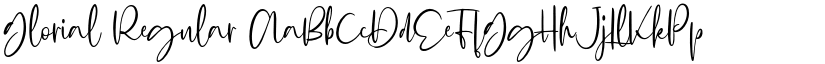 Glorial Regular font