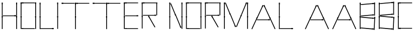 Holitter Normal font