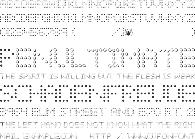 EMITTING DIODES font preview