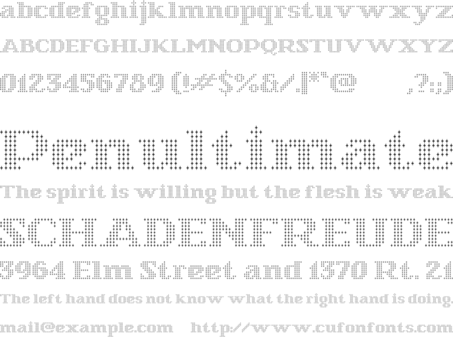 Starry Stitch font preview