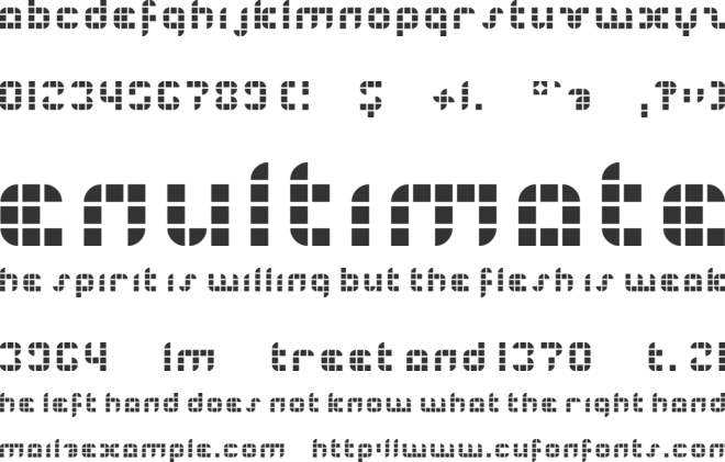 eyesore font preview