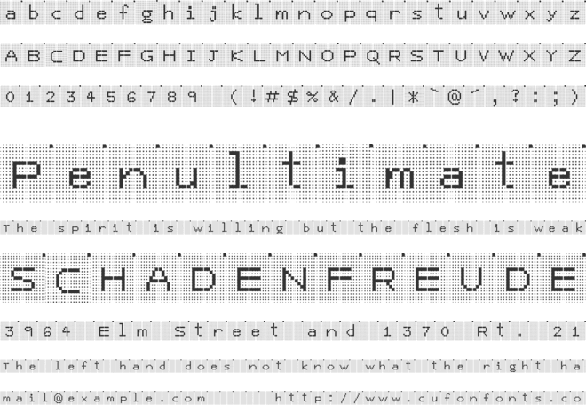 Z001-ROM(tm)_v5 font preview