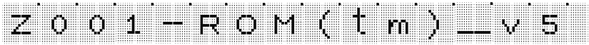 Z001-ROM(tm)_v5 Regular font