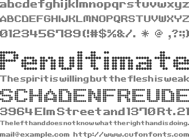 M06_QUADRA font preview