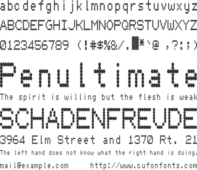 HydrogenType font preview