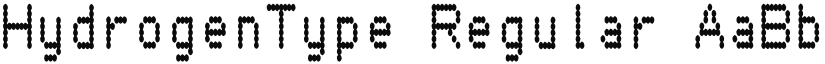 HydrogenType Regular font