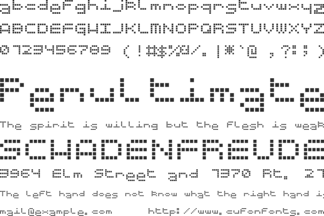 ticker font preview