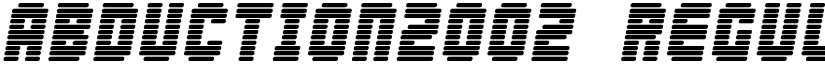 Abduction2002 Regular font