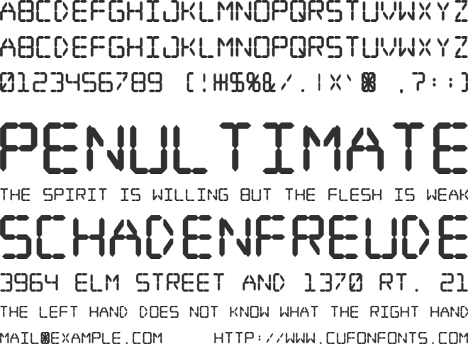 Digital dream Fat font preview