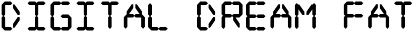 Digital dream Fat Regular font