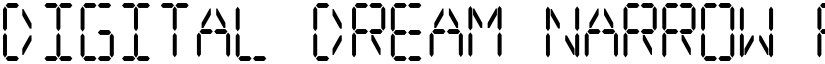 Digital dream Narrow Regular font