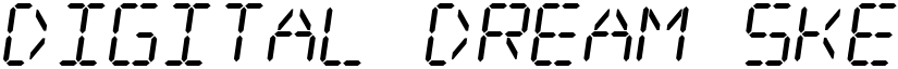 Digital dream Skew Regular font
