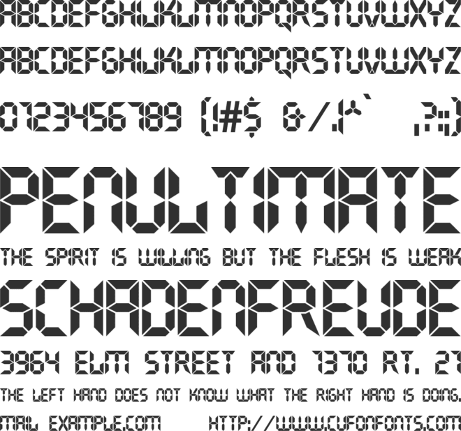 DS Crystal font preview