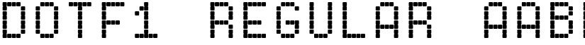 Dotf1 Regular font