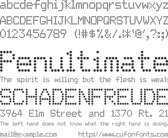 Matricha font preview