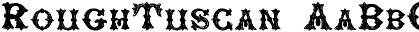 RoughTuscan font