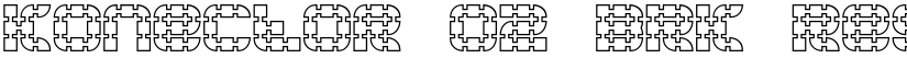 Konector O2 BRK Regular font