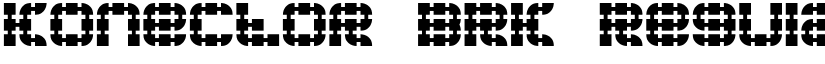Konector BRK Regular font
