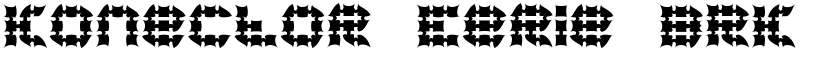 Konector Eerie BRK Regular font