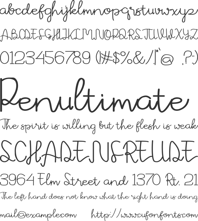 Avrilya font preview