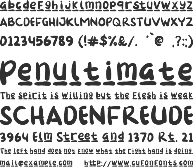 Loster font preview